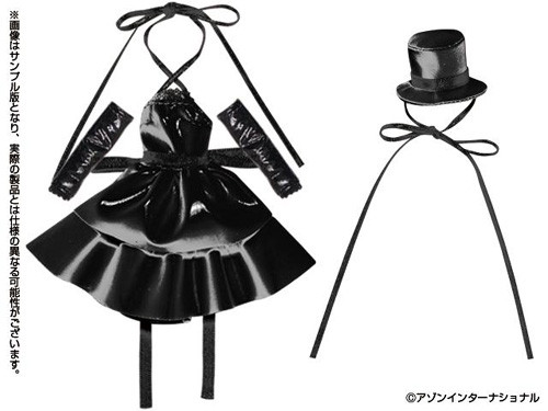 Little Devil Goth One-Piece (Enamel Black), Azone, Accessories, 1/12, 4580116034800